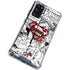 DC Comics Superman Comic Pattern Logo in Red Galaxy S20 FE Clear Case